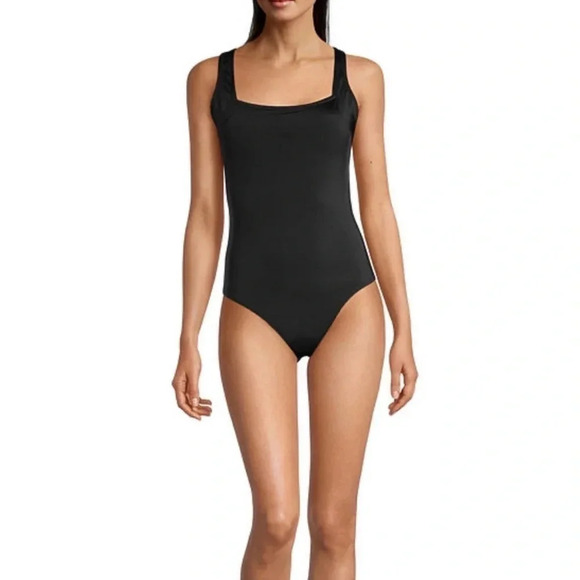 Sexy Black Criss Cross Strappy Open Back Swimsuit - Picture 2 of 7